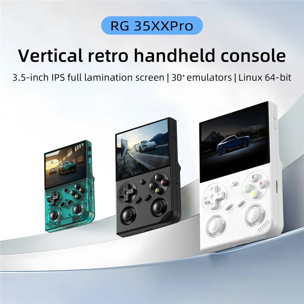 ANBERNIC RG35XX Pro 64GB Handheld Game Console WiFi Wireless Controller Support HD TV Connection - White - 2