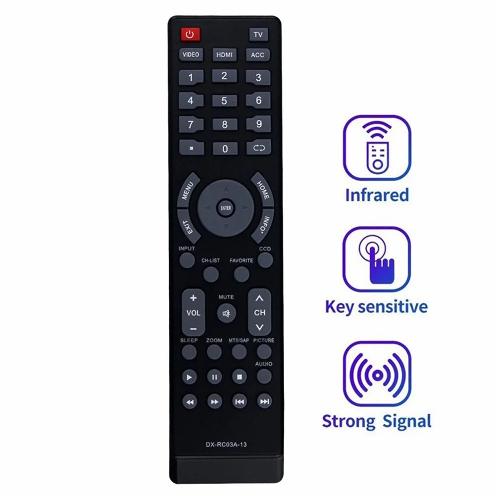 NS-RC03A-13 For Insignia TV Infrared Remote Control Ergonomic Television Controller - 2