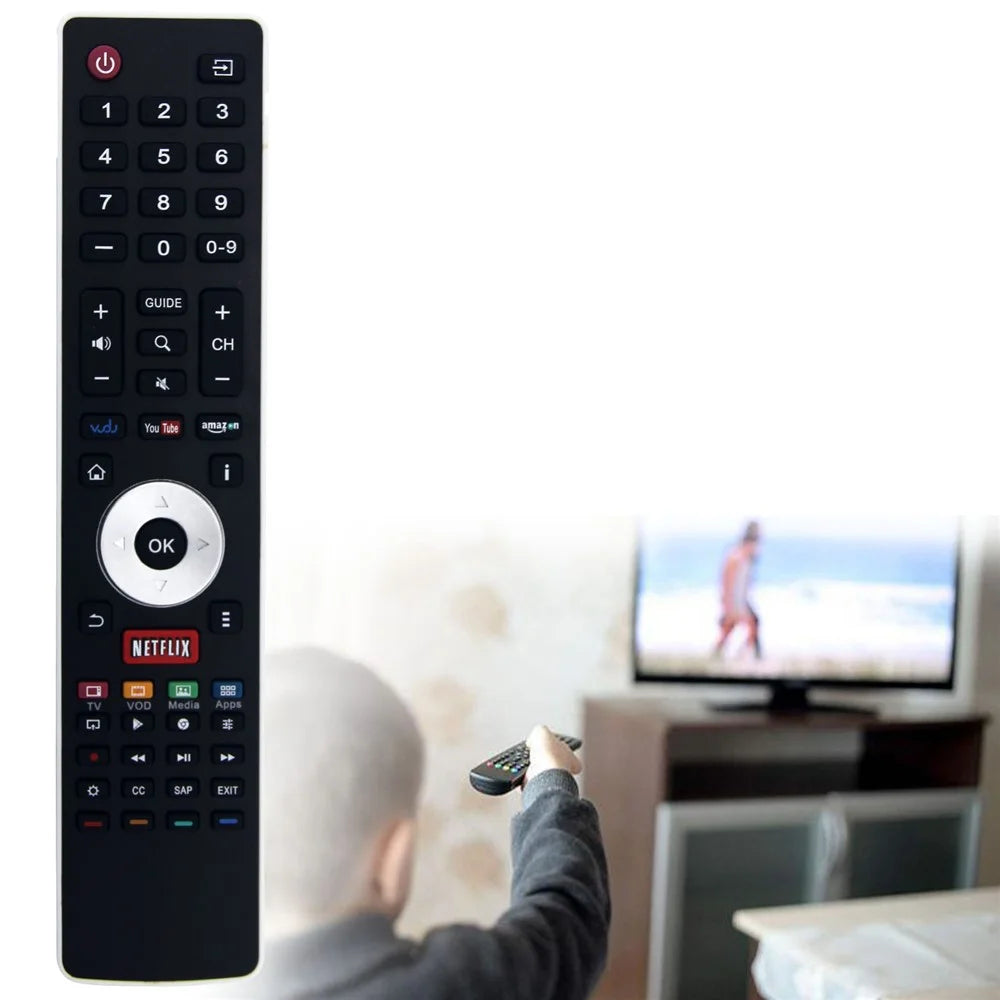 EN-33927A For Hisense TV Remote Control 1-10m Range Ergonomic Infrared Controller Replacement - 2