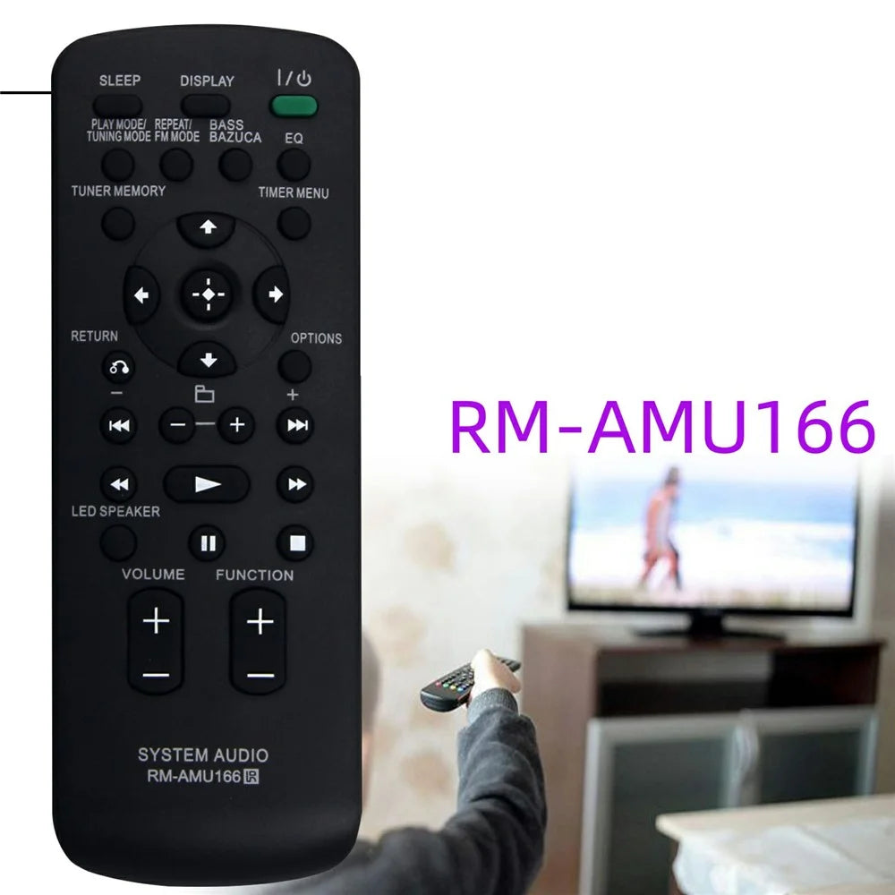 RM-AMU166 For Sony Speaker Infrared Remote Control Replacement 10m Range Controller - 4