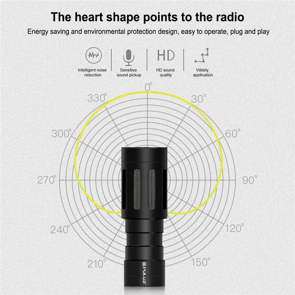 PULUZ PU3044 Professional 3.5mm Interview Microphone Smartphone Camera Filming Mic - 4