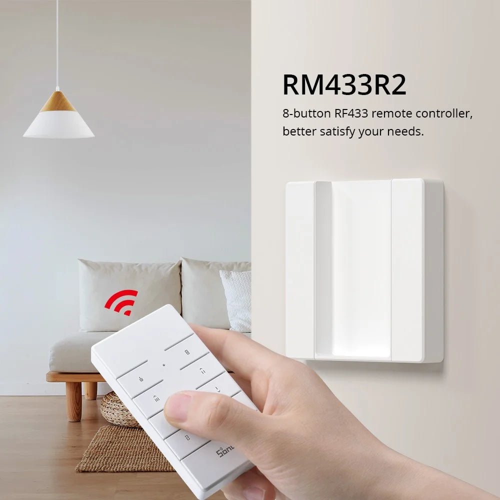 SONOFF RM433R2 Series 8-button Remote Control Lightweight Controller without Base/Battery - 3