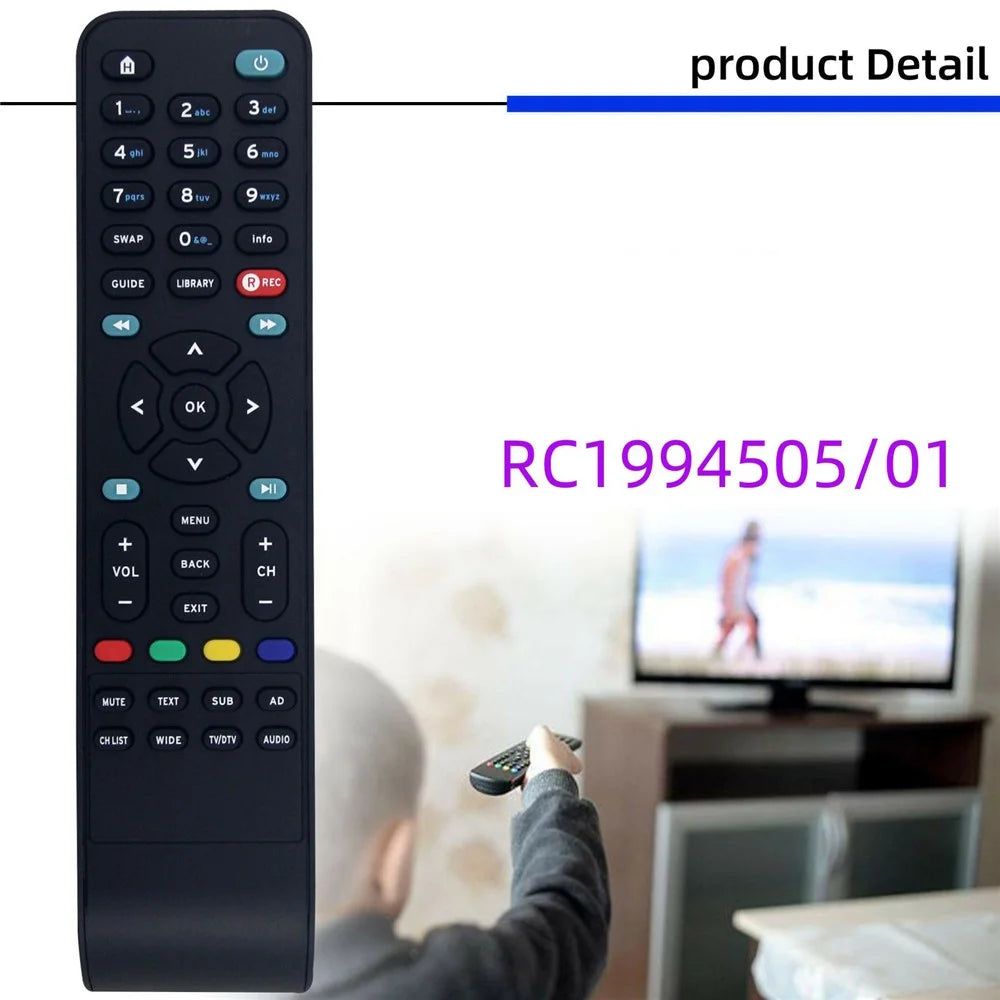 RC1994505 / 01 For Sandstrom TV Box Remote Control Infrared Replacement 10m Range Controller - 5