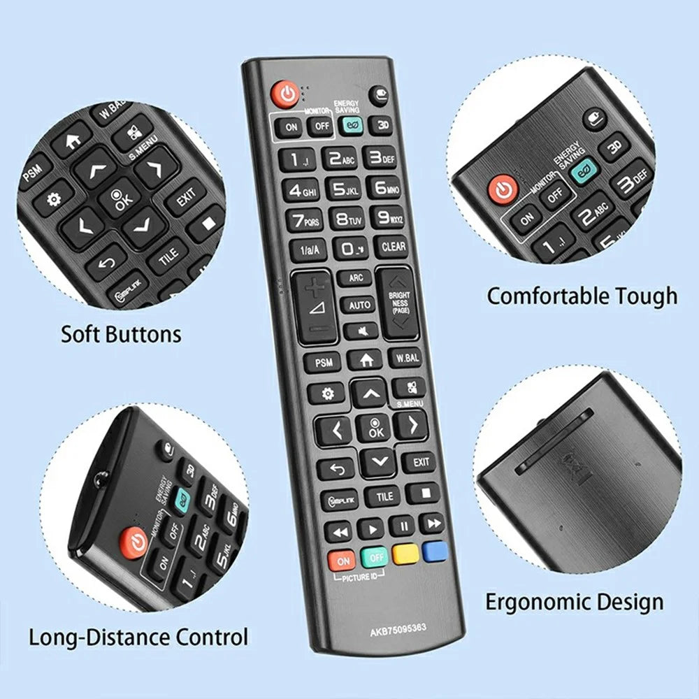AKB75095363 For LG TV Remote Control Infrared Wireless Replacement Controller - 2