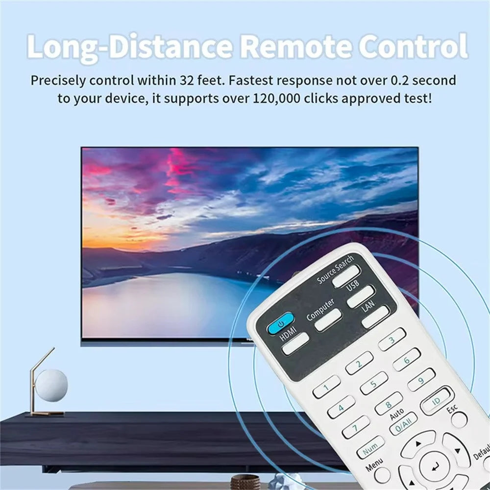 219863500 For Epson Projector Infrared Remote Control Long Range Transmission Universal Replacement - 2