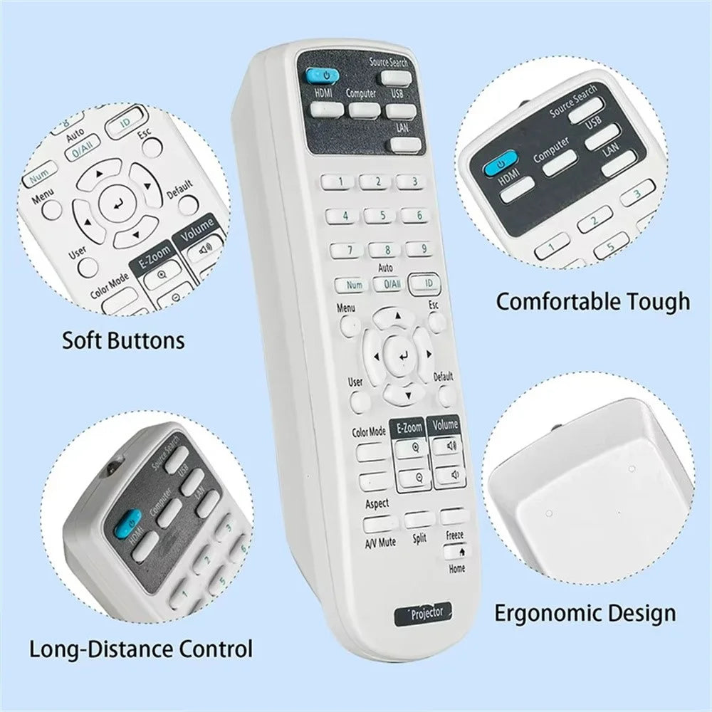 219863500 For Epson Projector Infrared Remote Control Long Range Transmission Universal Replacement - 5