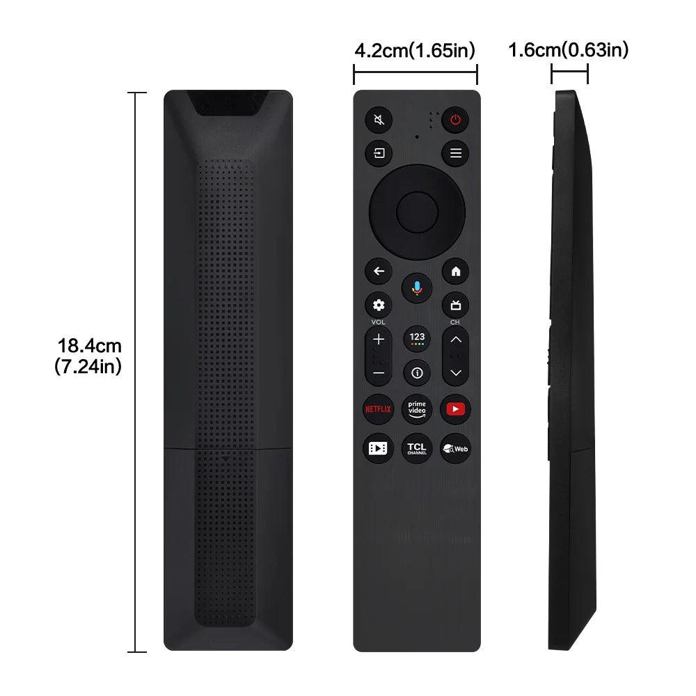 RC813A FMB1 For TCL TV Remote Control with Voice Control 10m Range Television Controller Replacement - 5