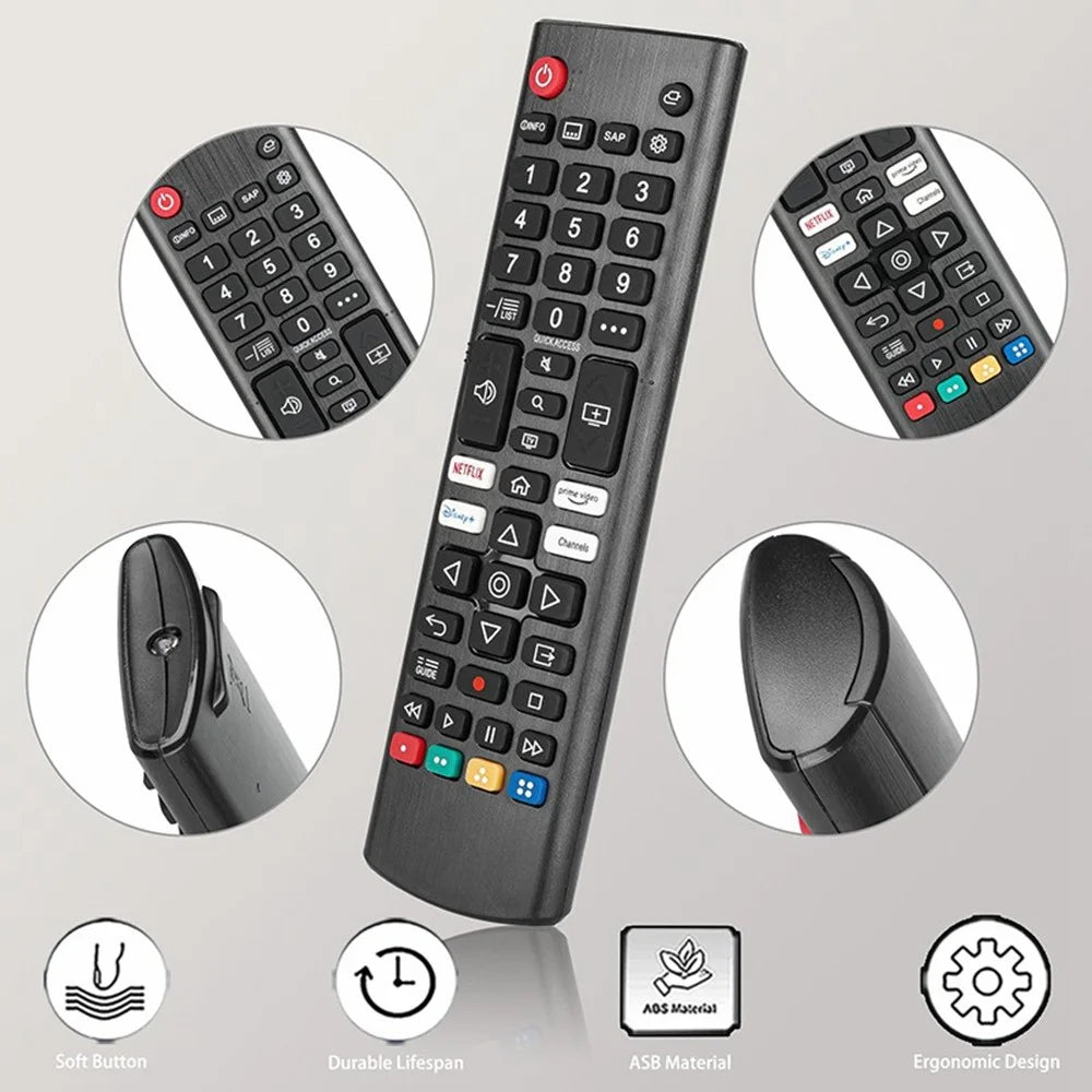 AKB76040302 For LG TV Remote Control Infrared Ergonomic Wireless Replacement Handheld Controller - 2