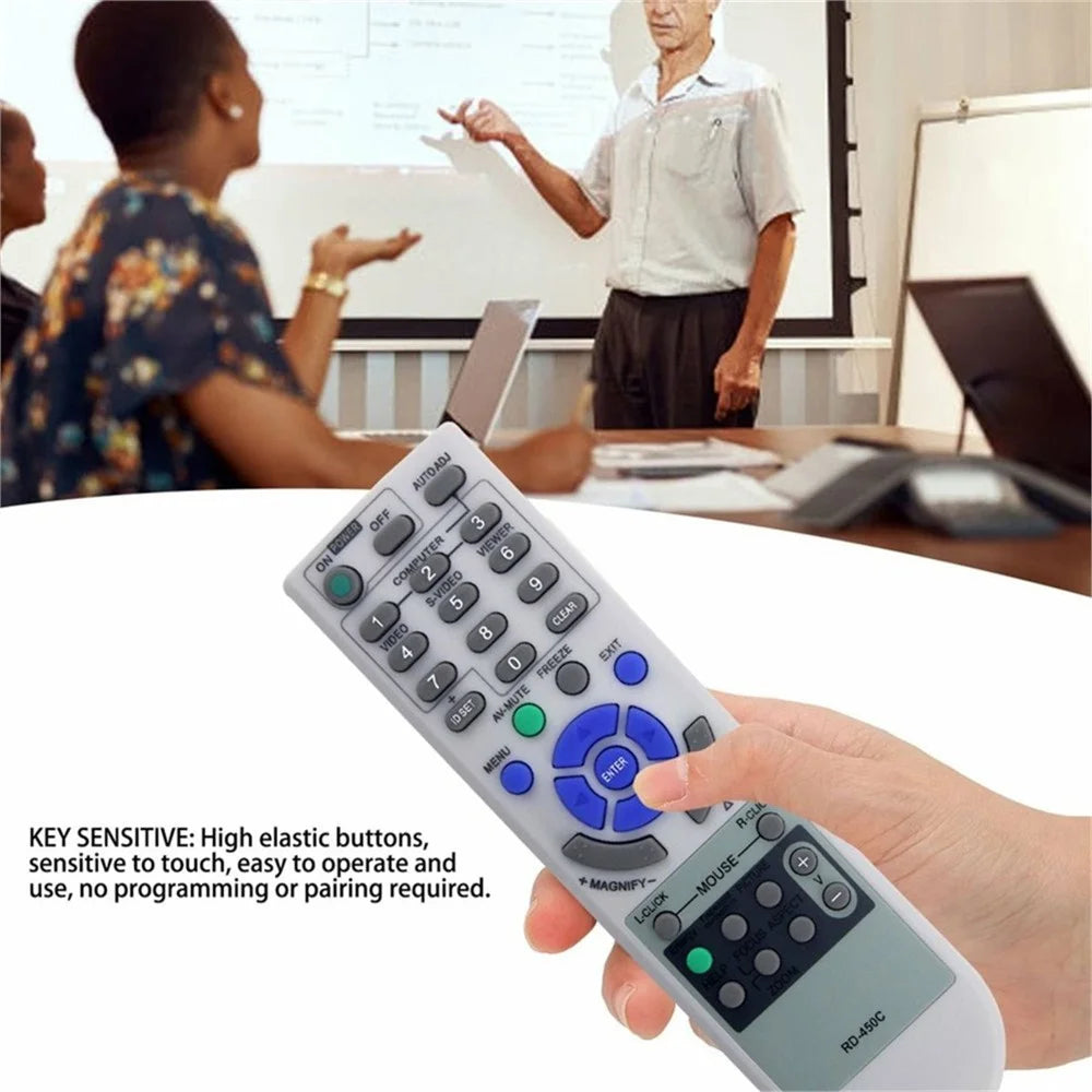 RD-450C For NEC Projector Infrared Remote Control Replacement Ergonomic Controller - 2