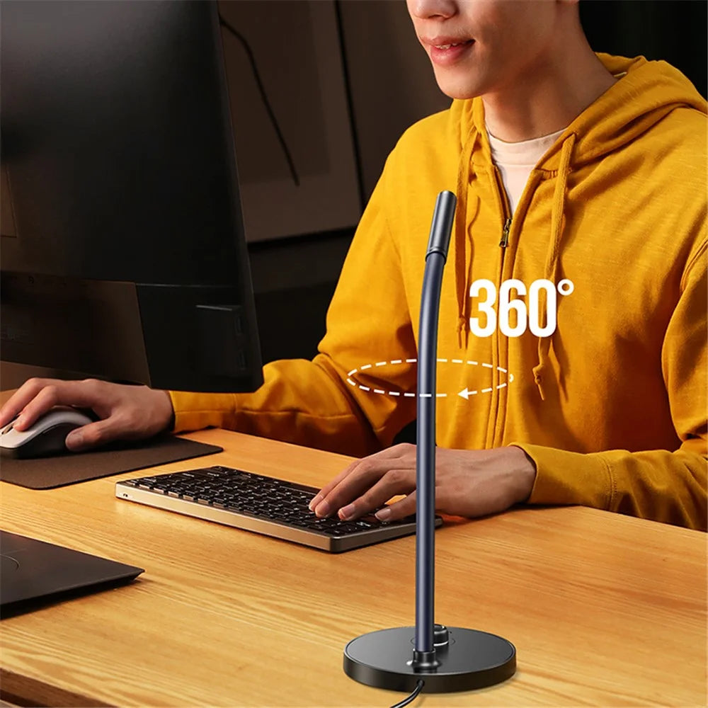 UGREEN Desktop PC USB Microphone Gooseneck Mic for YouTube Streaming, Gaming Audio Microphone - 3