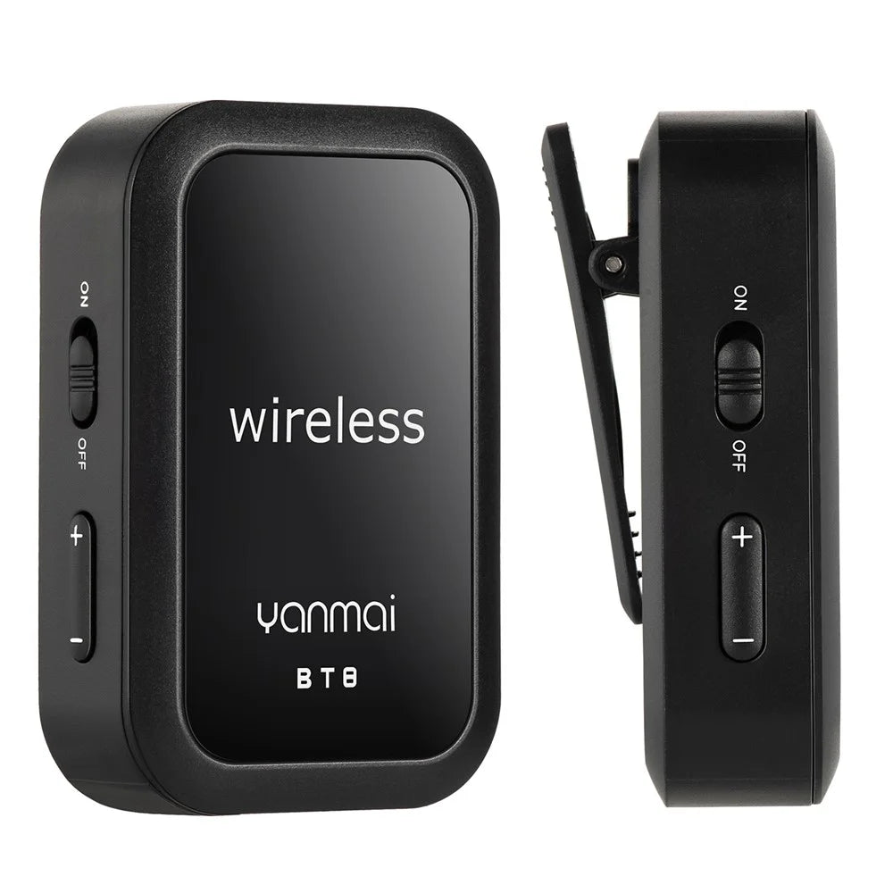 YANMAI BT8 Wireless Noise Reduction Microphone Bluetooth-compatible Lavalier Lapel Mic with Headphone - 7