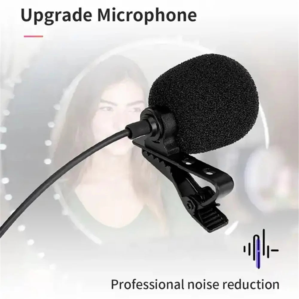 JMARY MC-R1 3.5mm Mini Microphone Phone Laptop Recording Interview Lavalier Mic - 3