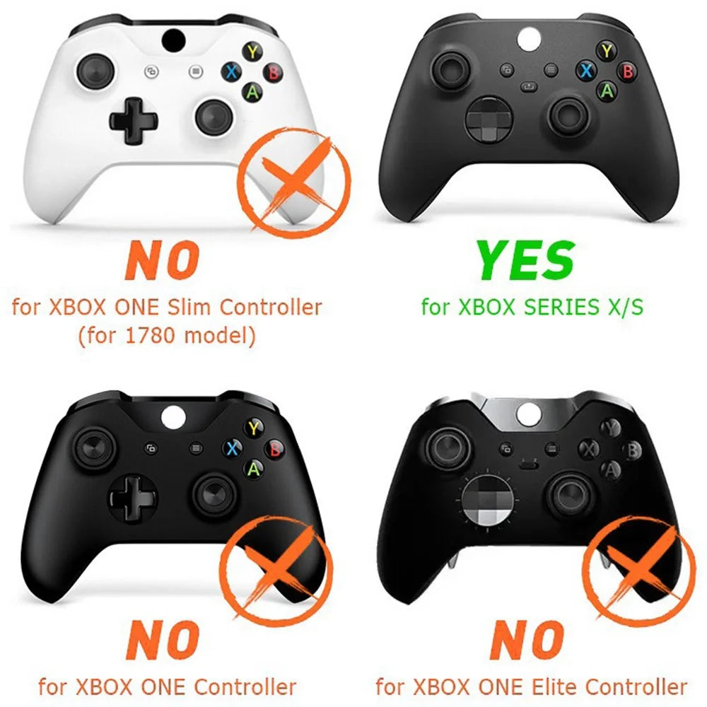 DATA FROG For Xbox Series X / S Protection Case Wireless Game Controller Cover Button Cap Sleeve - Black - 2