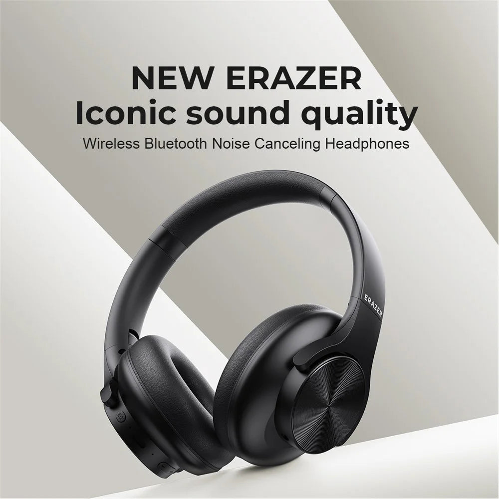 LENOVO Erazer G50 Wireless Bluetooth-compatible Stereo Headphone Over-Ear Foldable Music Headset - Black - 2