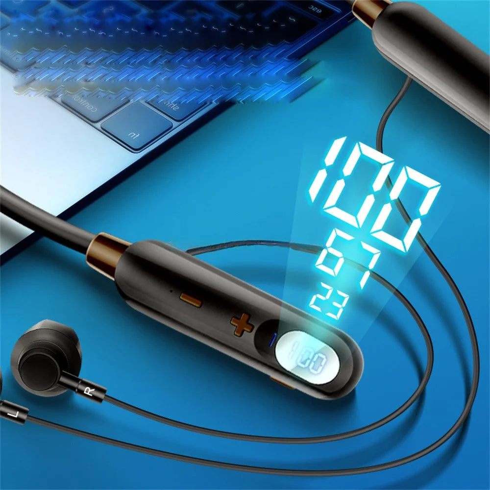AKZ-R18 ENC Noise Canceling Bluetooth-compatible Headphones Power Display Sports Wireless Earphones - Pink - 3