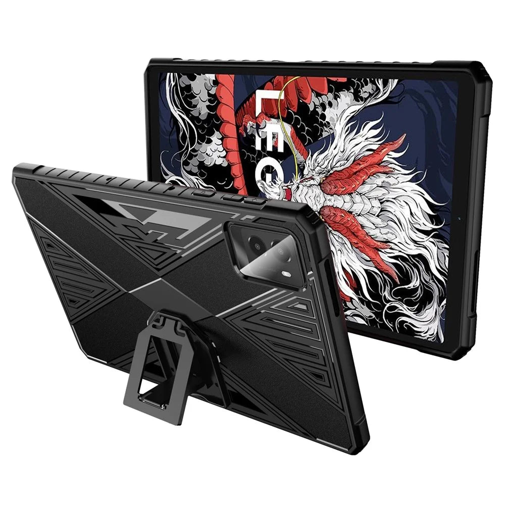 For Lenovo Legion Y700 (2024) TPU Case Kickstand Tablet Protective Cover - Black - 2