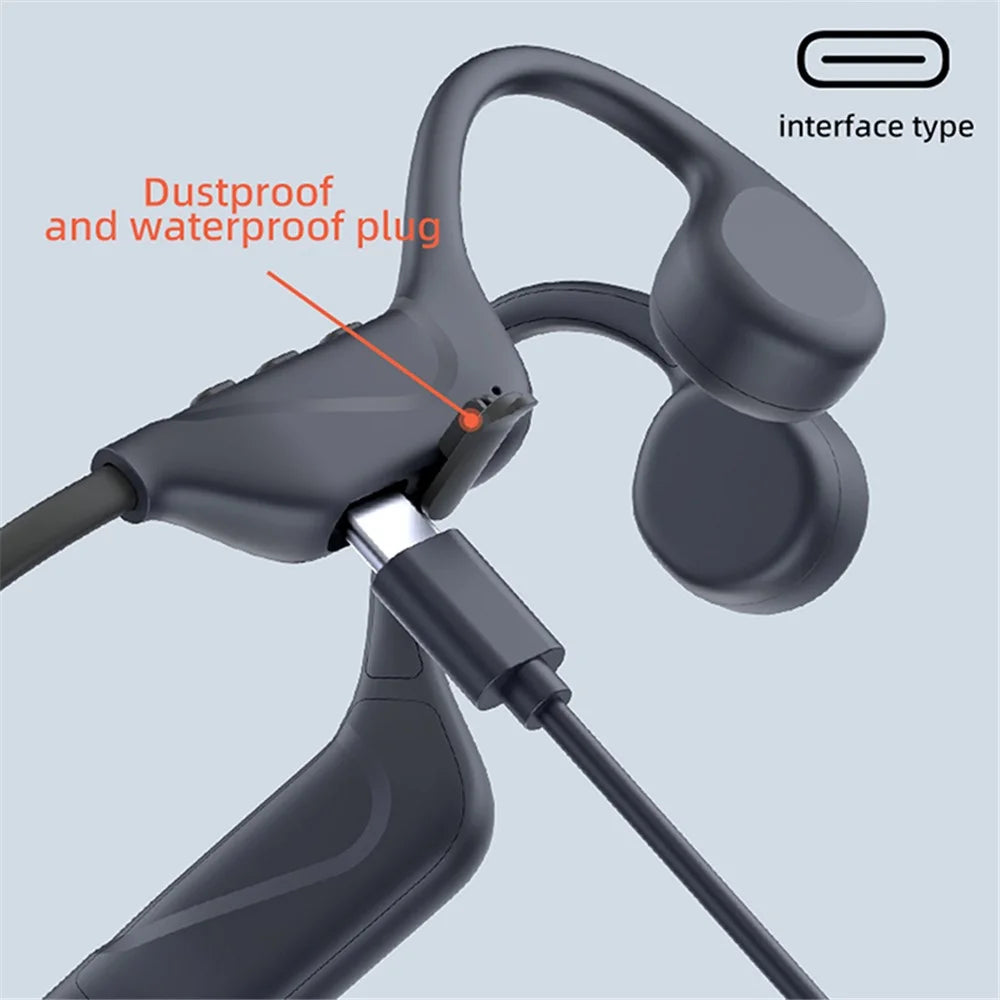 S1 Bone Conduction Headset Outdoor Running Sports Neckband Open Ear Bluetooth-compatible Earphone - 4