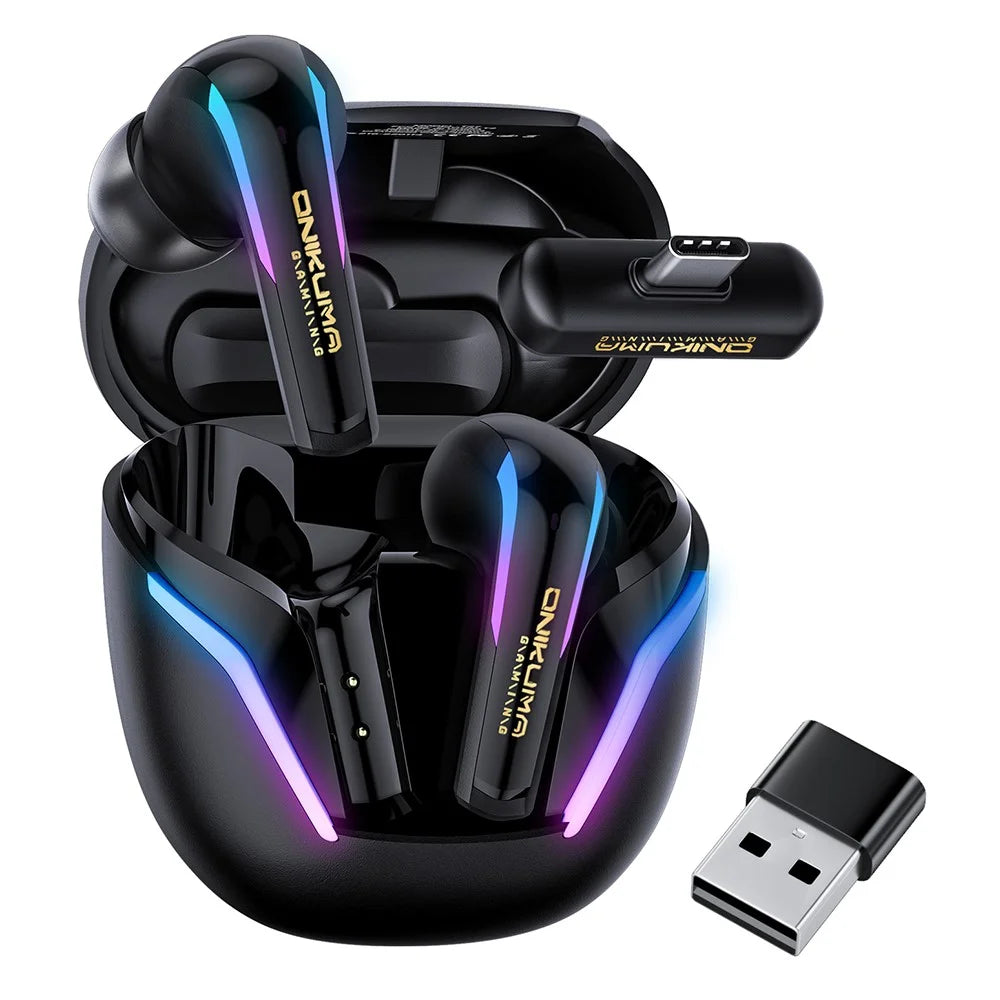 ONIKUMA T27 IPX4 Waterproof 2.4G Wireless Bluetooth-Compatible Gaming Earbuds Low Latency True Wireless Earphones - 1
