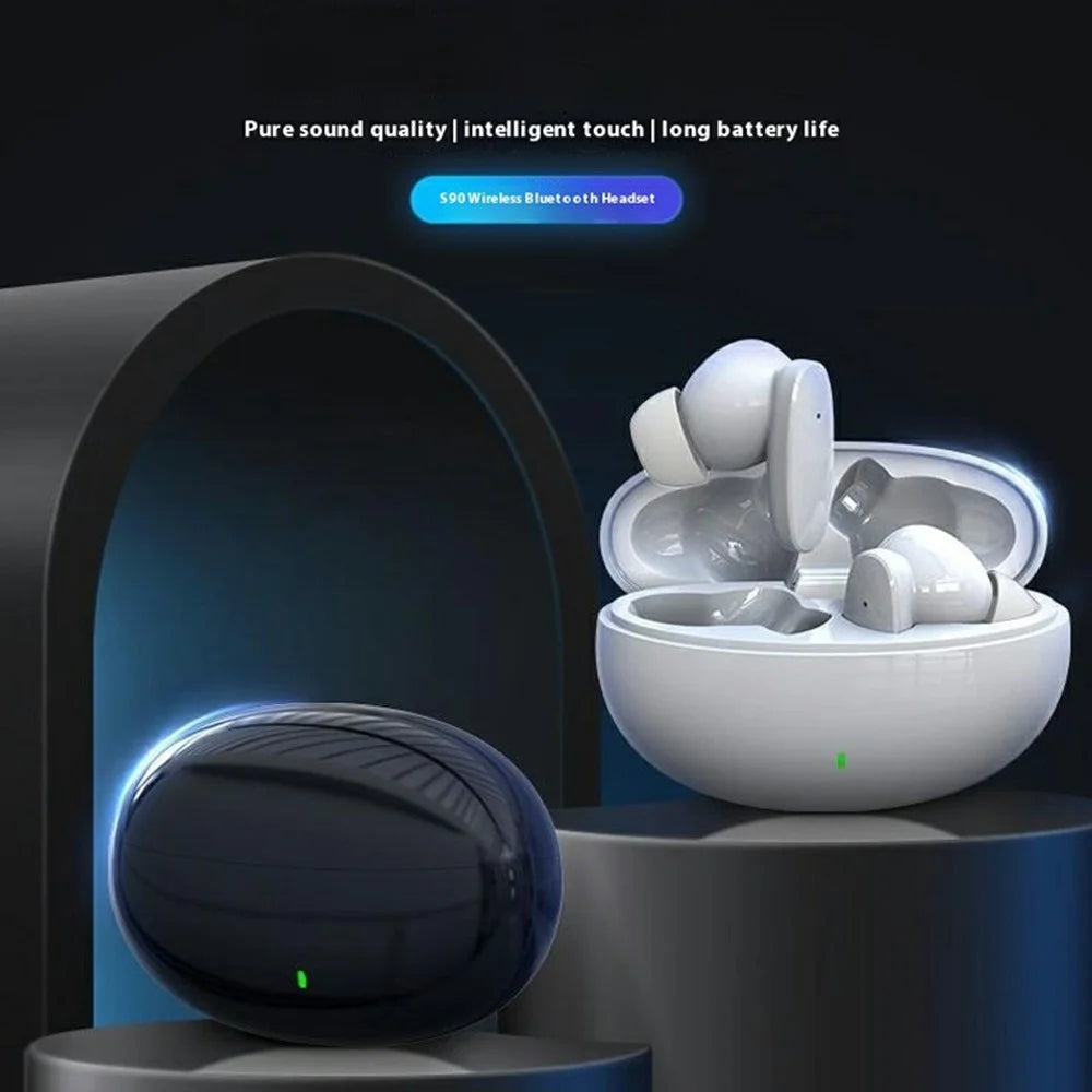 S90 Wireless Bluetooth-Compatible In-Ear Earphones Low Latency Music Gaming Headset - White - 2