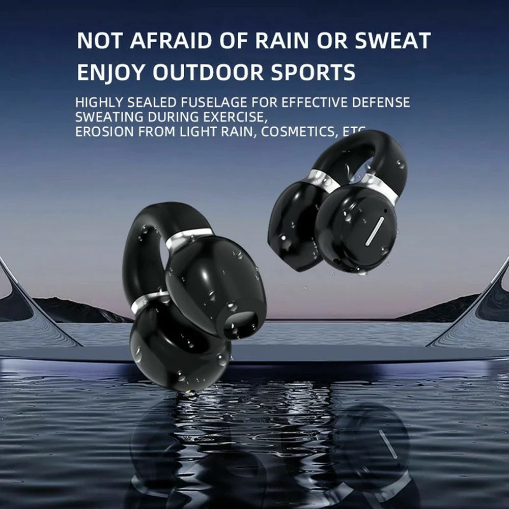 P-Q9 140+ Languages Translation Wireless Earbuds Noise Reduction Ear Clip Bluetooth-Compatible Earphones - Black - 5