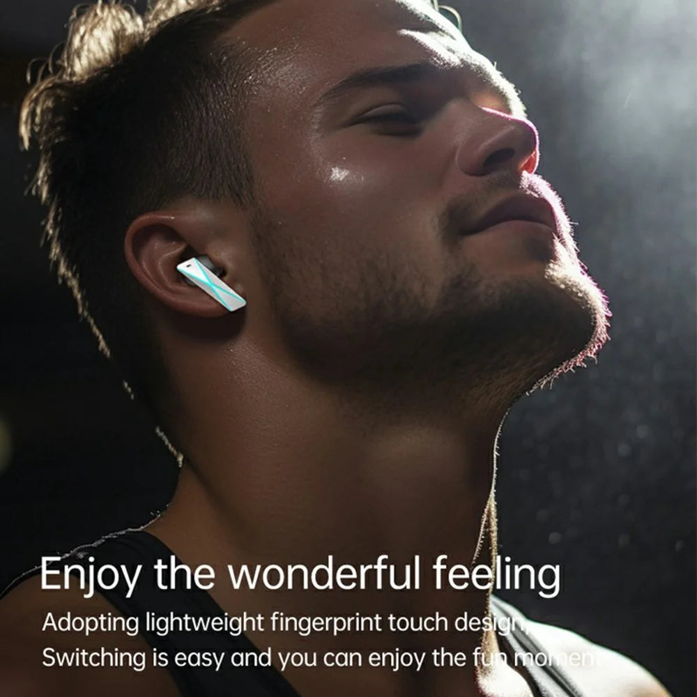 DX-08 Mechanical Mecha Bluetooth-Compatible Earbuds 140+ Languages Translation HD Call Wireless Earphones - Silver - 2