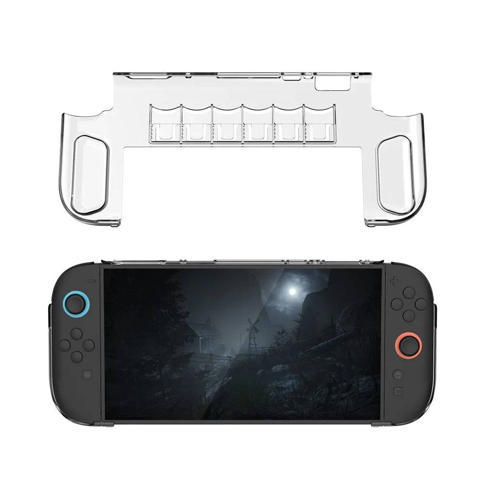 DOBE TNS-3155 For Nintendo Switch 2 Game Console Crystal Clear PC Protective Case with Game Card Slot - 3