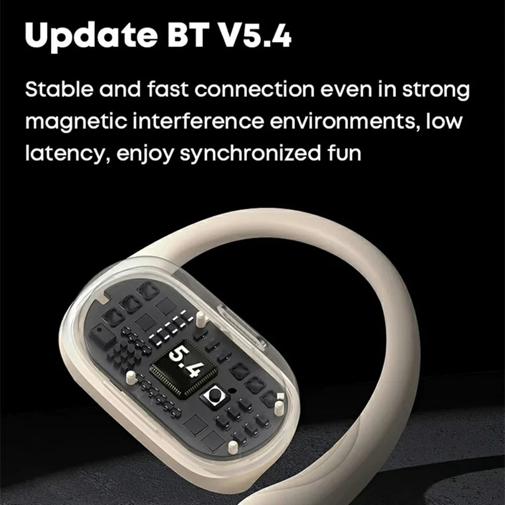 LANGSDOM TS19 Sports Wireless Earphones with Mic Ear Hook Design Bluetooth-Compatible Waterproof Music Headset - Black - 6