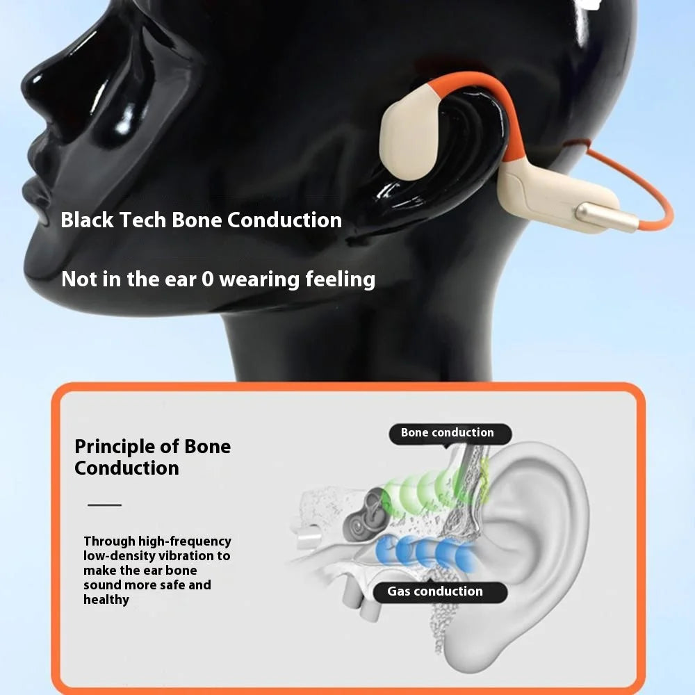 WY5 IPX8 Waterproof Bone Conduction Bluetooth-Compatible Headphones for Swimming Built In 32GB Memory - 4
