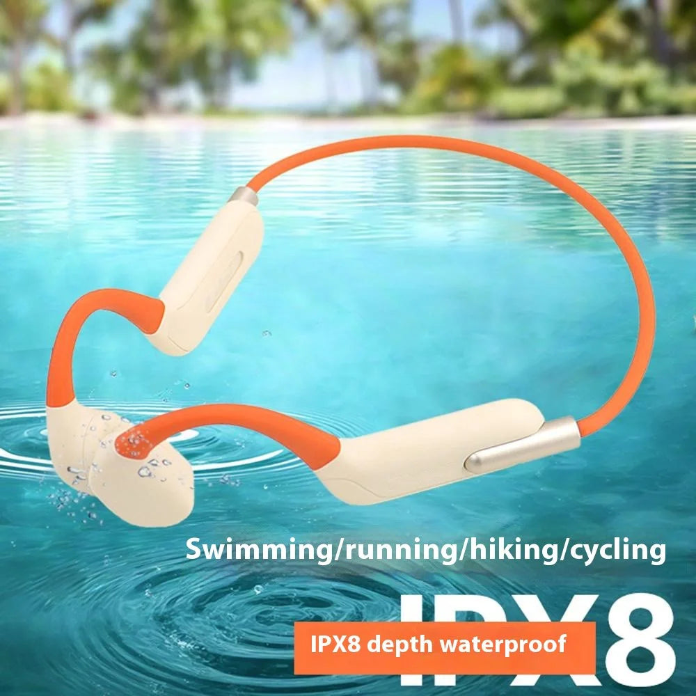 WY5 IPX8 Waterproof Bone Conduction Bluetooth-Compatible Headphones for Swimming Built In 32GB Memory - 7