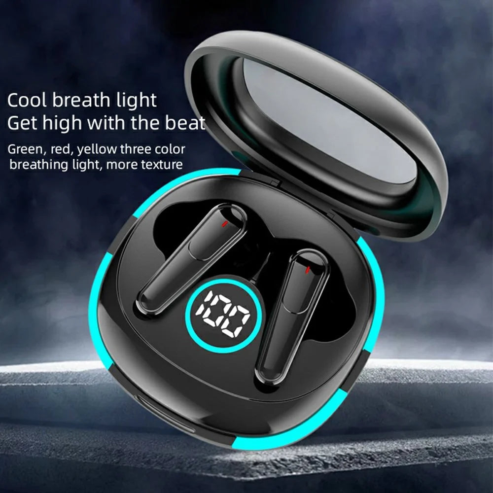 TWS-PLUS 50 Noise Reduction Bluetooth-compatible Earbuds Touch Control In Ear Sports Headphones - Black - 4