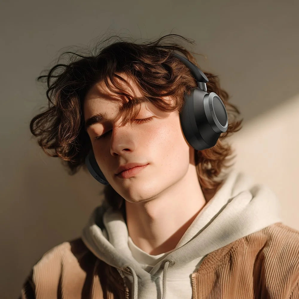 MCDODO HP-582 T03 Series Bluetooth-Compatible Headphone Over-Ear ANC Noise Cancelling Headset - Black - 2