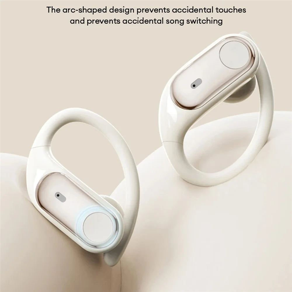 For LENOVO ThinkPlus LP79 Open Ear Wireless Earbuds Bluetooth-compatible True Wireless Headphones - Beige - 6