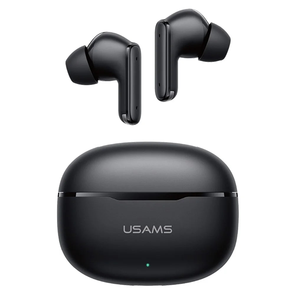 USAMS Echo E05 In-Ear Wireless Earphones Stable 13mm Dynamic Driver Headphones - Black - 1