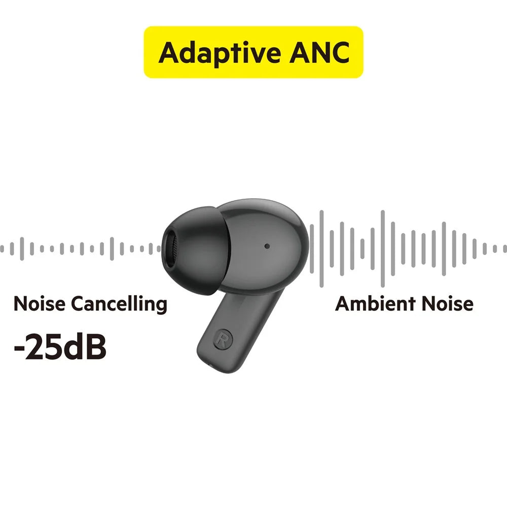 BUDI EP70B ANC + ENC Noise Cancelling True Wireless Earphones Powerful Bass Bluetooth-compatible Earbuds - 3