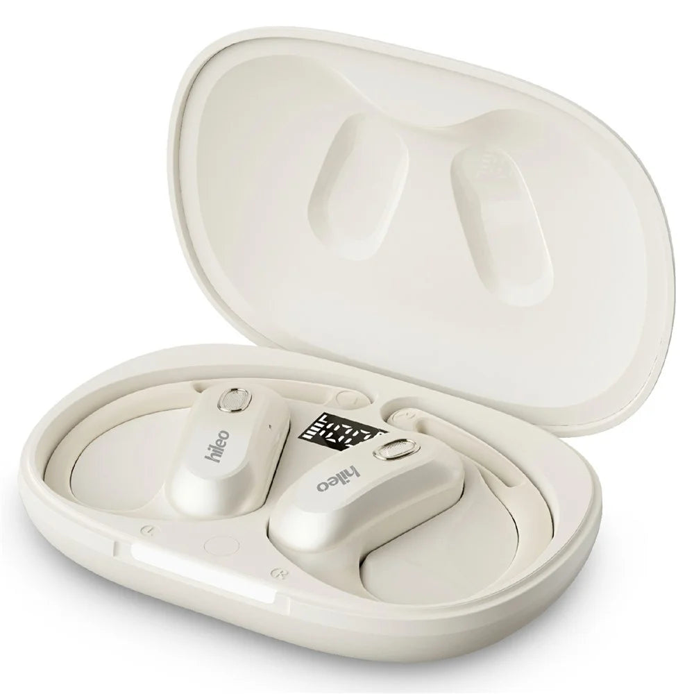 HILEO HI93 OWS Open Ear Bluetooth-compatible 6.0 Headphones Noise Cancelling Wireless Earphones for Running Sports - White - 2