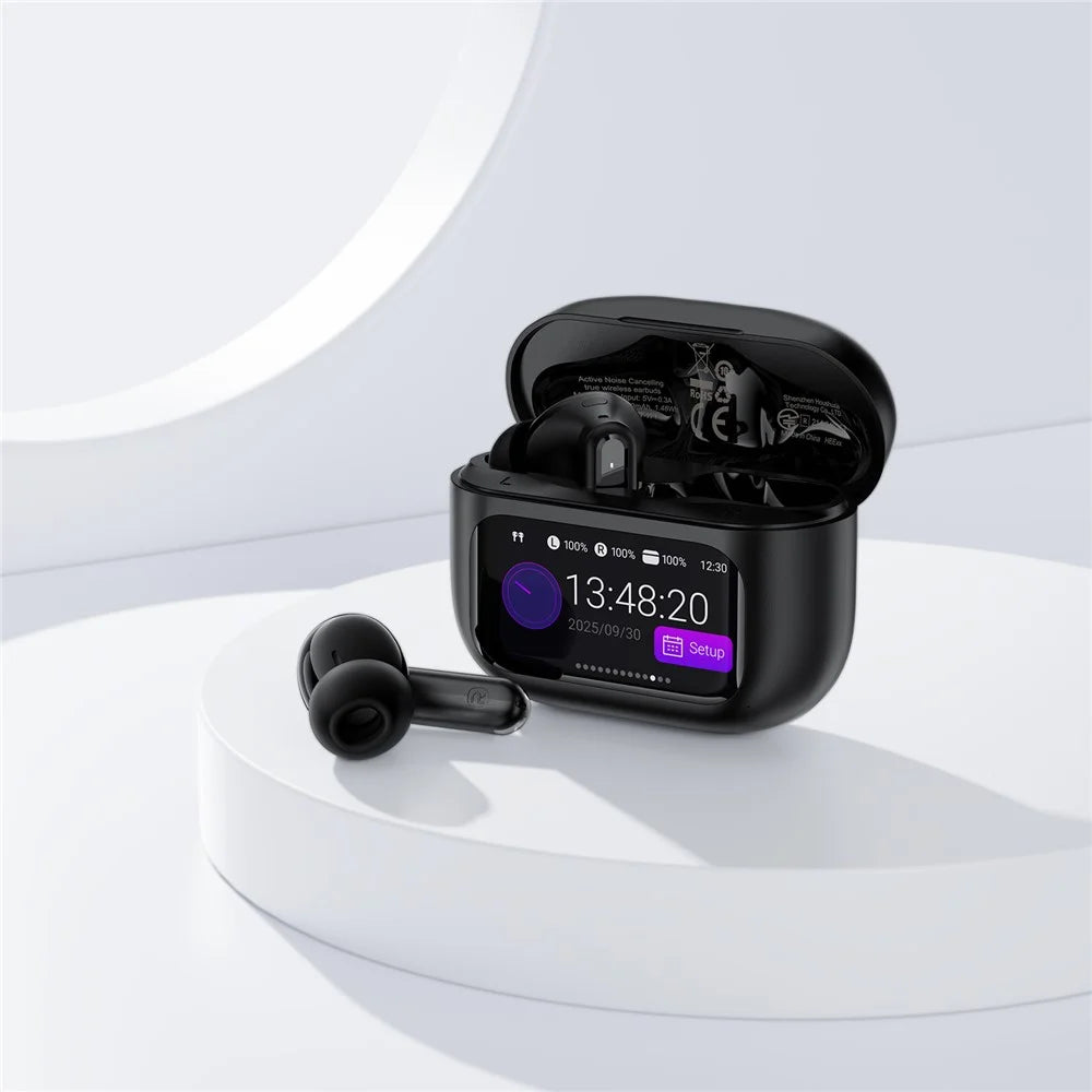 ACEFAST W6 TWS Earbuds ANC + ENC Noise Cancelling Earphones with Smart Screen Display - 6