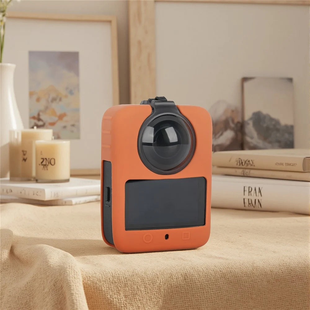 SUNNYLIFE OS-G041 For DJI Osmo 360 Lens Protector Case Integrated Lens Cap Panoramic Camera Scratch-Resistant Protective Cover - Transparent Gray - 6