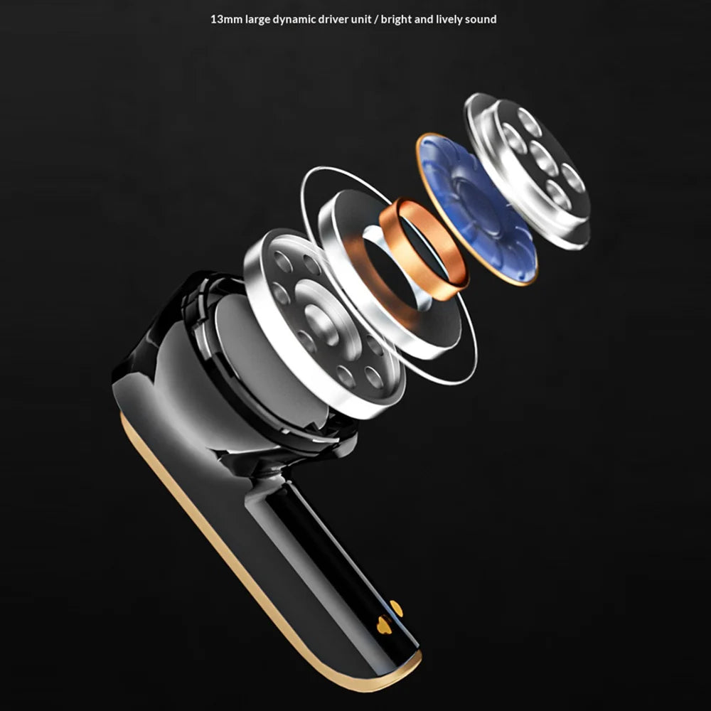 G20 Low Latency Gaming Bluetooth-compatible Earbuds TWS Wireless Earbuds with Battleship Design Charging Case  - Black - 3