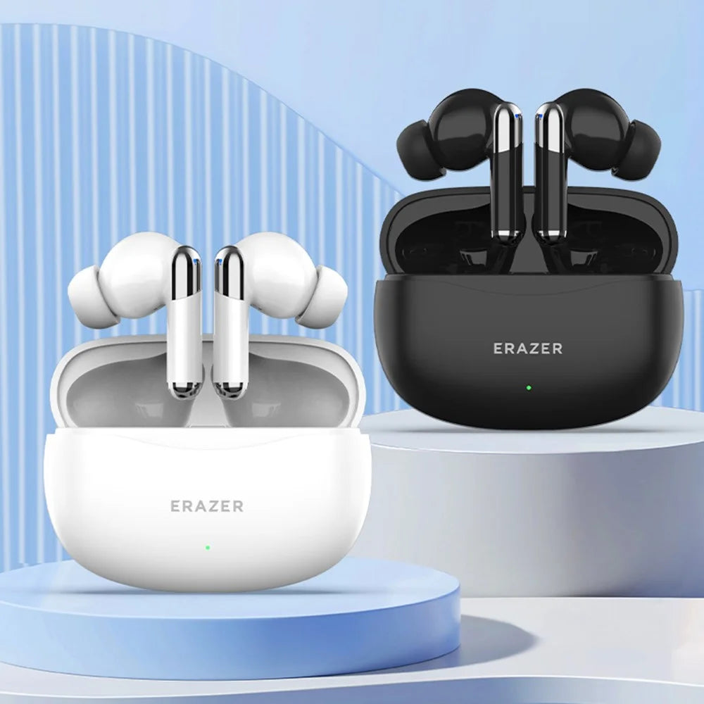 ERAZER ETP-Z01 ENC ANC Noise Cancelling Wireless Earbuds Dual Mic Bluetooth-compatible 5.4 Earphone (Invested By Lenovo) - Black - 2
