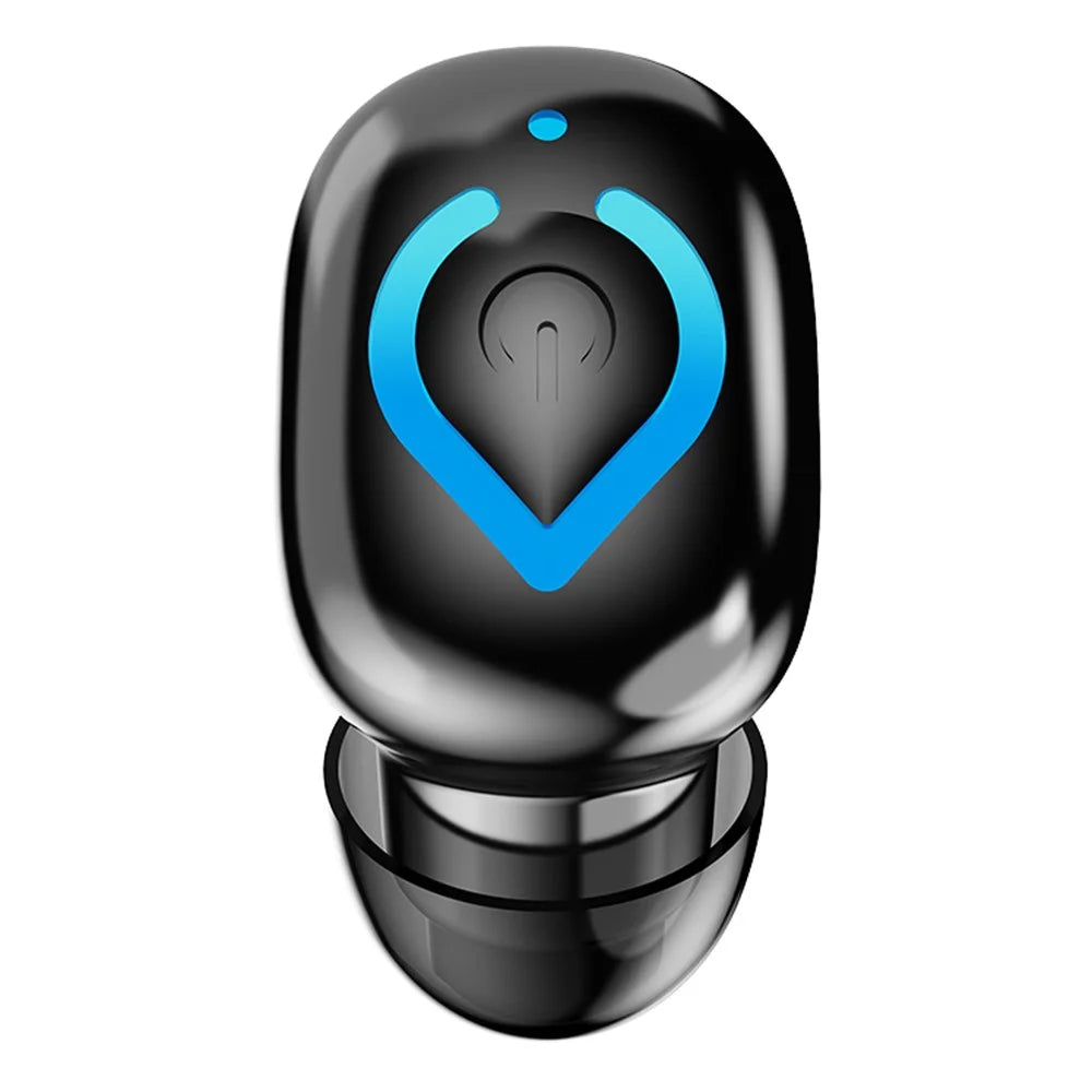 Invisible Single Ear Bluetooth-compatible 6.1 Earbud 20H Wireless Mini Sports Business In-ear Headphone - Black - 2