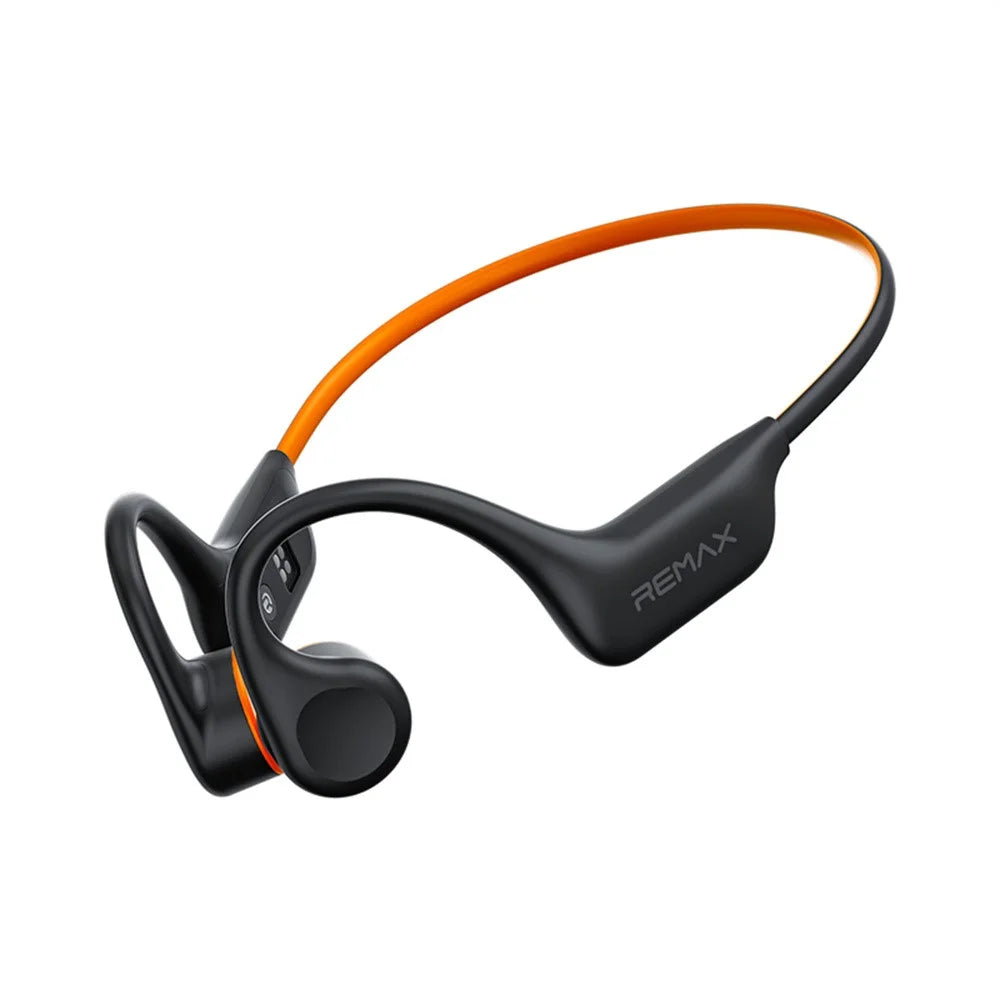 REMAX RB-S21 Bone Conduction Earphones IPX8 Waterproof Bluetooth-compatible V6.0 OWS Earphones - Black - 1