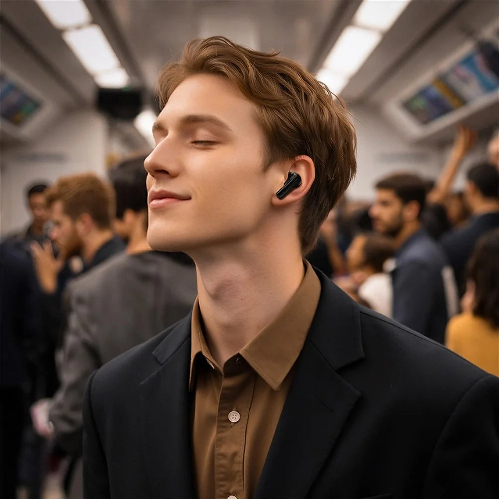 ACEFAST W9 Semi-in-Ear ANC Earbuds TWS Bluetooth-compatible Earphones 50dB IPX4 - Black - 6