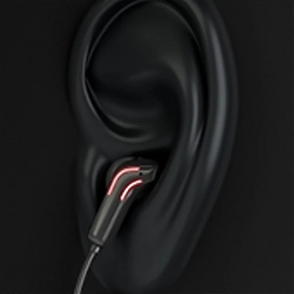 A55 Stereo Sound Wireless Earphone Neckband Bluetooth-compatible 5.1 Headset Gaming Headphone with Colorful Light Crystal-Clear Voice ENC Noise Cancelling Mic - 5