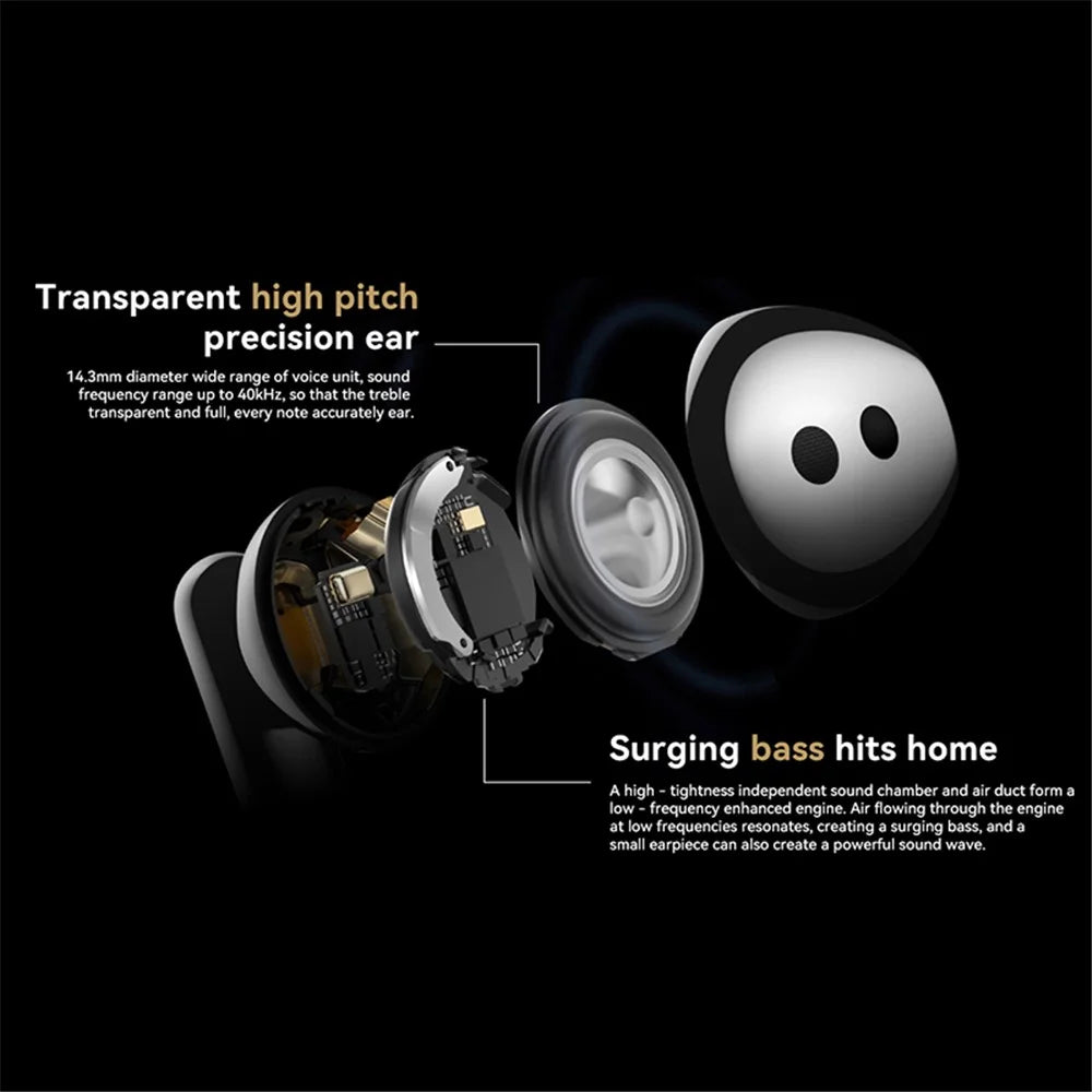 HUAWEI FreeBuds 4E True Wireless Bluetooth-compatible Earphones Semi-open in-Ear Earbuds Active Noise Cancelling Headphones (Chinese Version) - Silver - 5