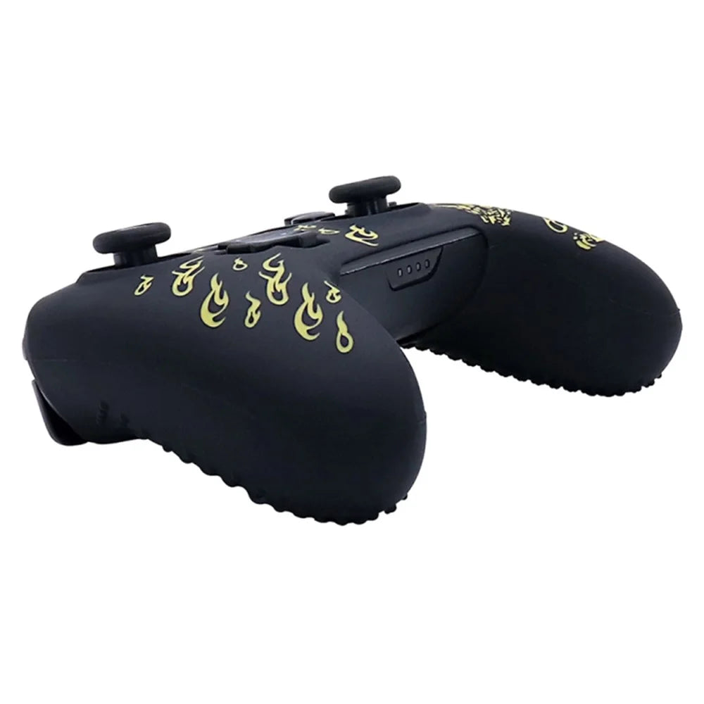 For Nintendo Switch Pro Controller Anti-skid Soft Silicone Case Gamepad Protective Cover - Yellow - 2