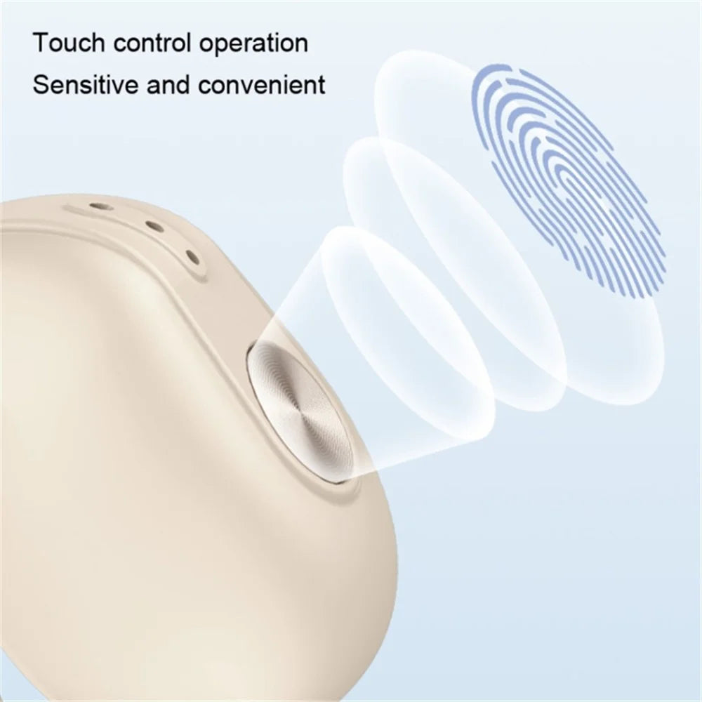 V50 Single-Ear Headset Bluetooth-compatible Wireless Bone Conduction Clip-on Headphone Sport Running Earphone - Skin Color - 2