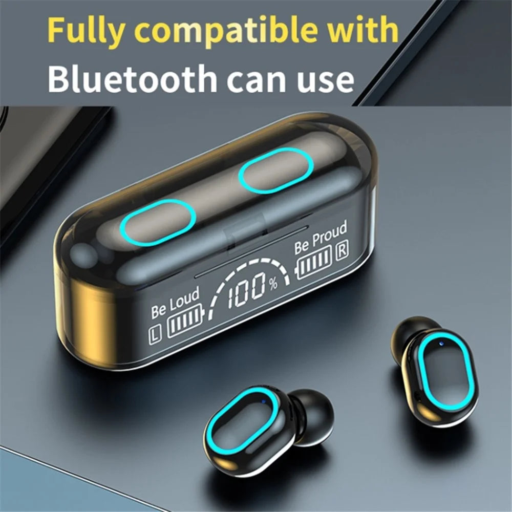 G35 TWS Wireless Bluetooth-compatible Earphone Mini In-ear Earbuds Touch Headset with Digital Display Charging Case - 2