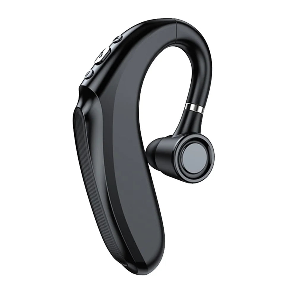 Q12 300mAh Battery Single Ear Bluetooth-compatible Headset Business Sports Wireless Music Call Earhook Earphone - Black - 1