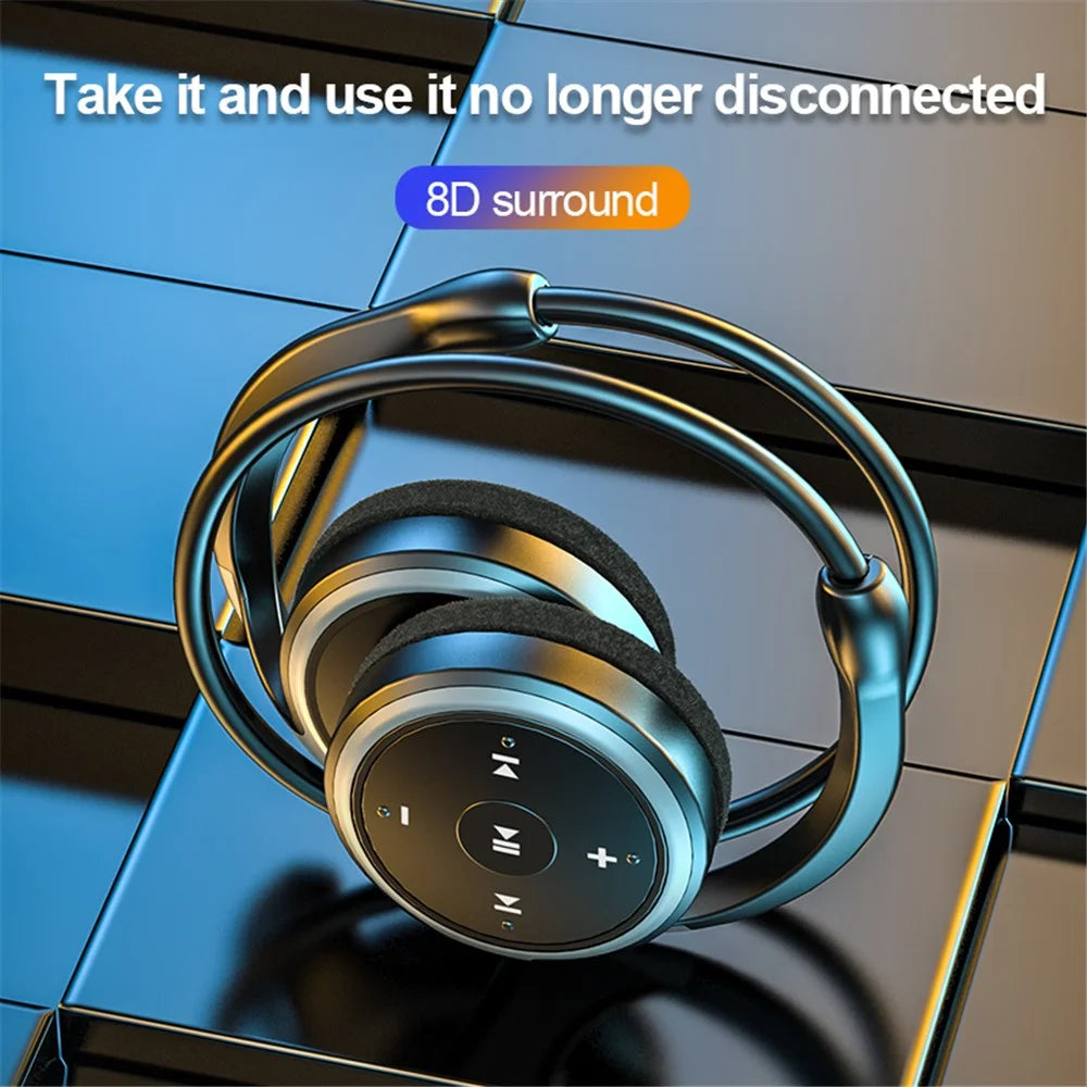 A23 Double Ear Neck Hanging Stereo Sports Earphones TWS Wireless Bluetooth-compatible Headphones with Mic - Black / Grey - 6