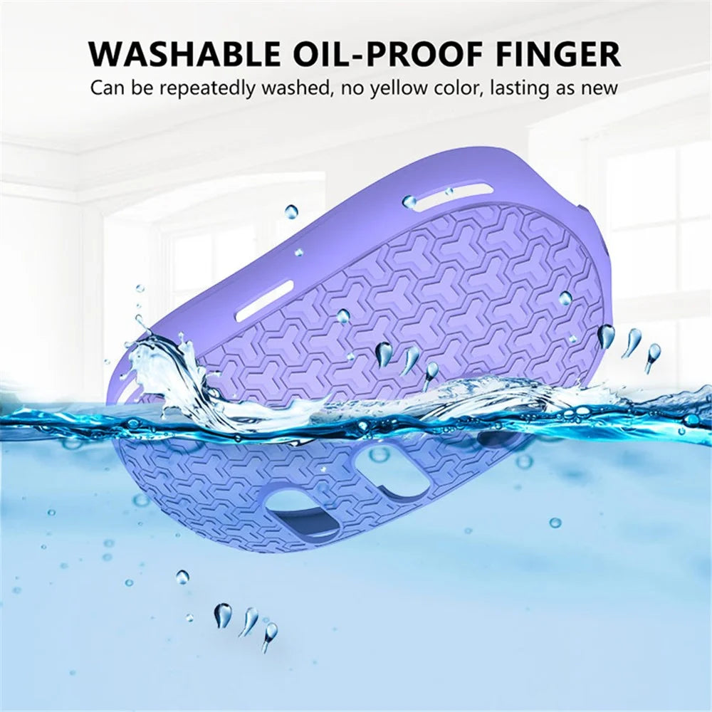 For Meta Quest 3 Soft TPU Protective Case VR Headset Anti-shock Cover - Light Purple - 3